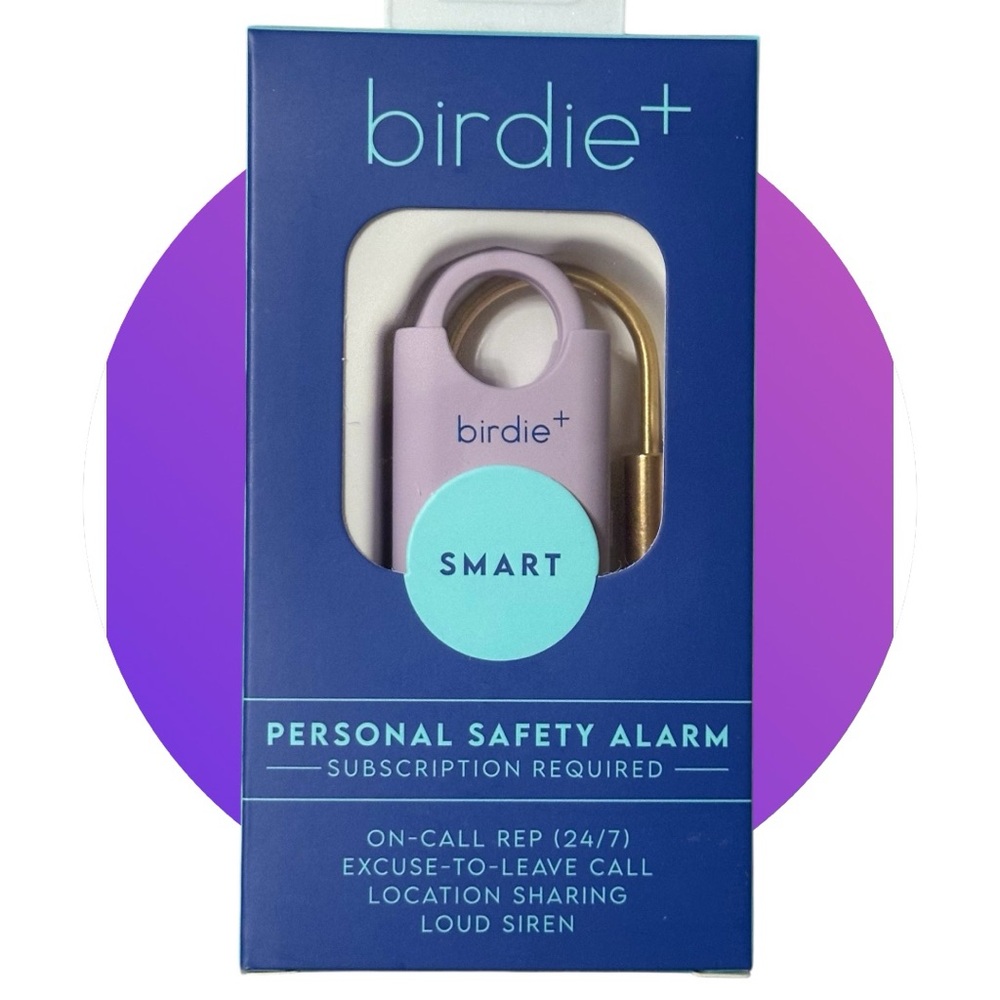 Birdie+Smart Personal Safety Alarm-Lavender NIP-see website 4 subscription info